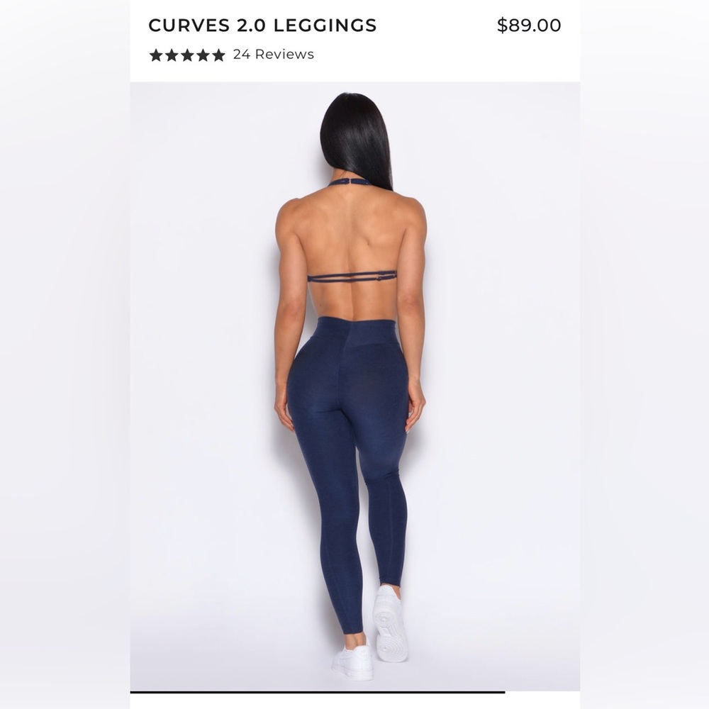 High-Waisted Blue Leggings